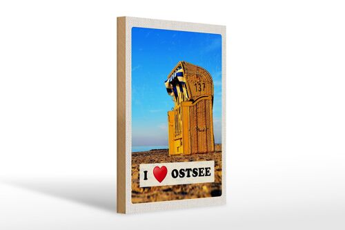 Holzschild Reise 20x30cm Ostsee Deutschland Urlaub
