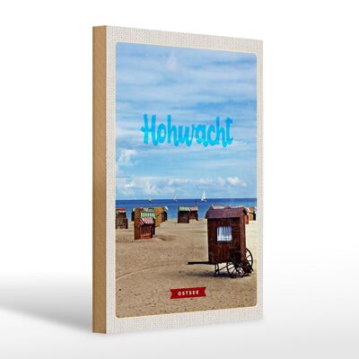 Holzschild Reise 20x30cm Hochwacht Ostsee Boote