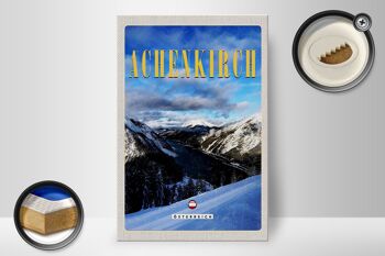 Panneau en bois voyage 20x30cm Achenkirch Autriche vacances au ski 2
