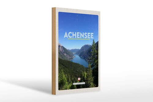Holzschild Reise 20x30cm Achensee Österreich Wanderung