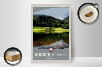 Panneau en bois voyage 20x30cm Aurach près des forêts naturelles de Kitzbühel 2