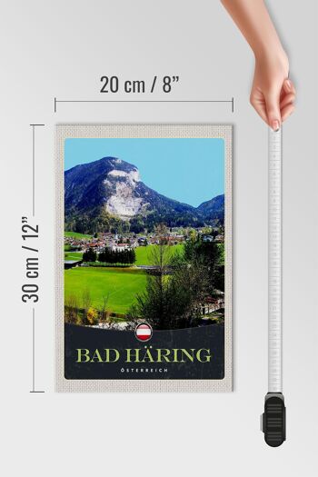 Panneau en bois voyage 20x30cm Bad Häring Autriche vallée des forêts 4
