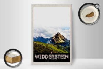 Panneau en bois voyage 20x30cm Widderstein Autriche montagnes nature 2