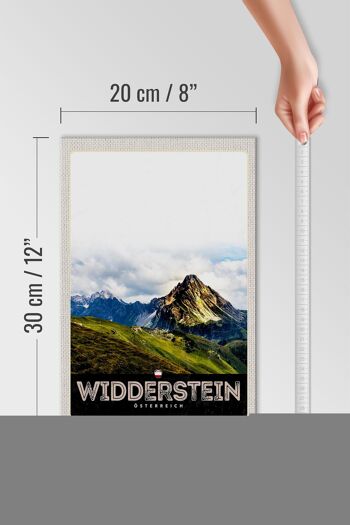 Panneau en bois voyage 20x30cm Widderstein Autriche montagnes nature 4