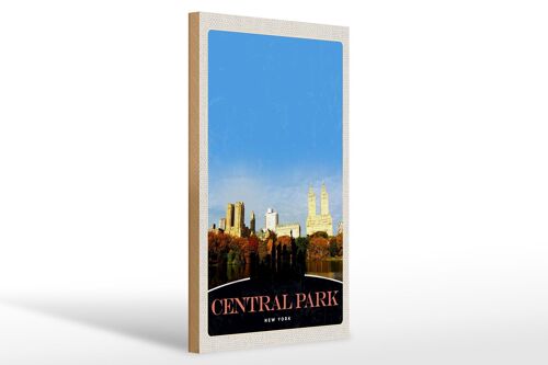 Holzschild Reise 20x30cm Central Park Amerika New York Trip