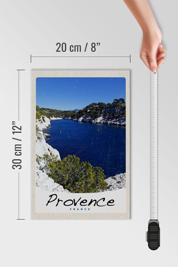 Panneau en bois voyage 20x30cm Provence France Mer Montagnes 4