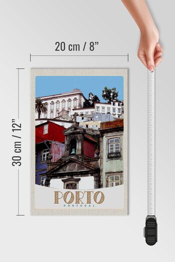 Panneau en bois voyage 20x30cm Porto Portugal ville Europe vacances 4