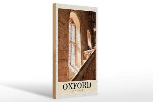 Holzschild Reise 20x30cm Oxford England Europa Architektur