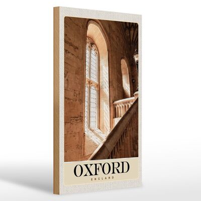 Holzschild Reise 20x30cm Oxford England Europa Architektur