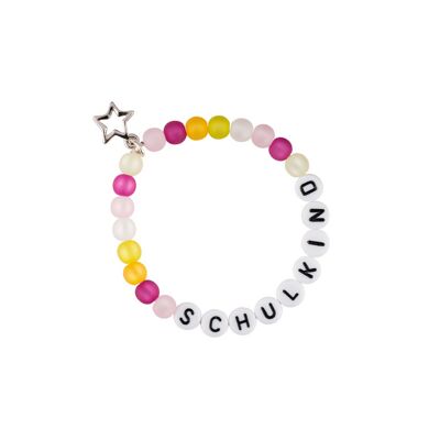Schoolchildren's bracelet, girls, colorful