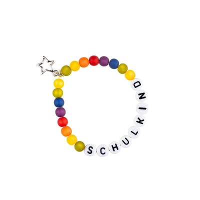 Schulkind Armband regenbogen