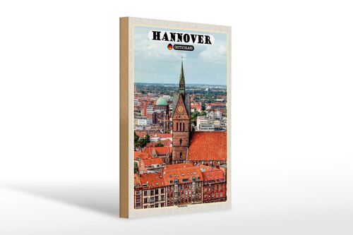 Holzschild Städte Hannover Marktkirche Altstadt 20x30cm