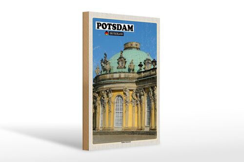 Holzschild Städte Potsdam Schloss Sanssouci 20x30cm