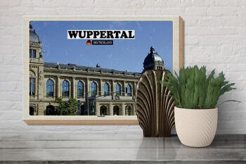 Panneau en bois villes Wuppertal Allemagne mairie 30x20cm 3