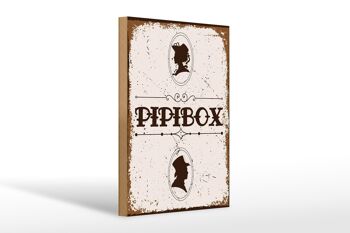 Panneau en bois disant 20x30cm Pipibox 1