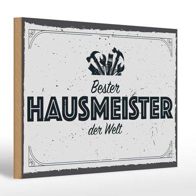 Panneau en bois disant 30x20cm Meilleur gardien du monde