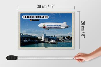 Panneau en bois villes Friedrichshafen Zeppelin 30x20cm 4