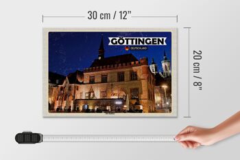 Panneau en bois villes Göttingen Ancien Hôtel de Ville 30x20cm 4