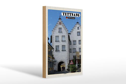 Holzschild Städte Tettnang Torschloss Altstadt 20x30cm