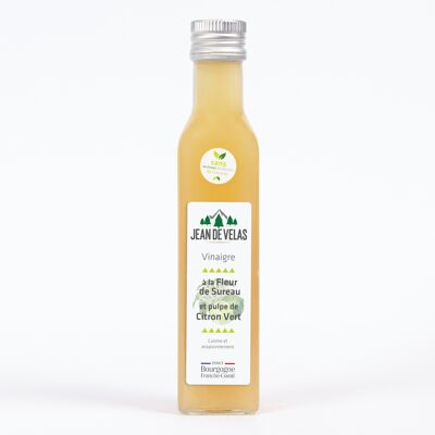 Vinagre de flor de saúco y jugo de limón verde