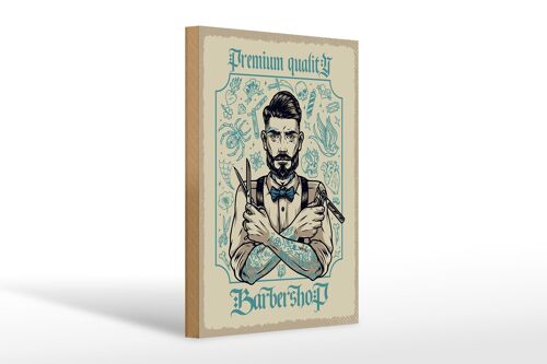 Holzschild Spruch Barbershop Premium quality 20x30cm