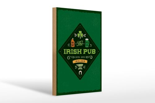 Holzschild Spruch Ireland Irish Pub Whiskey Beer 20x30cm