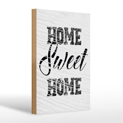 Cartello in legno con scritta "Casa dolce casa" regalo 20x30 cm