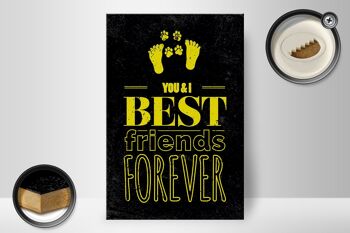 Panneau en bois disant Friends You I Best Friends Forever 20x30cm 2