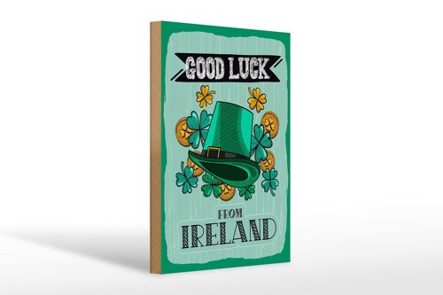 Holzschild Spruch Good Luck From Ireland 20x30cm Geschenk