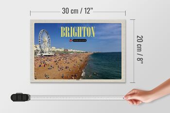 Panneau en bois villes Royaume-Uni Brighton Beach 30x20cm 4