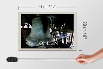 Panneau en bois villes Londres Royaume-Uni Angleterre Big Ben 30x20cm 4
