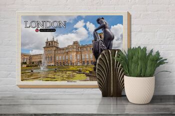 Panneau en bois villes Londres Angleterre Blenheim Palace 30x20cm 3