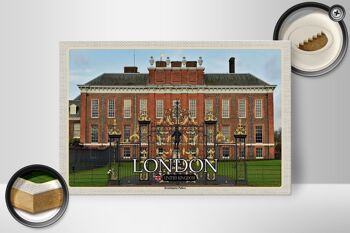 Panneau en bois villes Londres Angleterre Kensington Palace 30x20cm 2