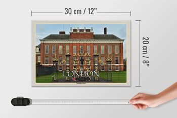 Panneau en bois villes Londres Angleterre Kensington Palace 30x20cm 4
