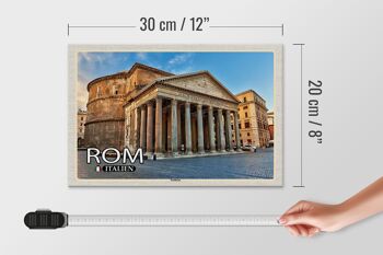 Panneau en bois voyage Rome Italie Panthéon architecture 30x20cm 4