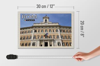 Panneau en bois voyage Rome Italie Parlement architecture 30x20cm 4