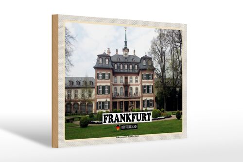 Holzschild Städte Frankfurt Höchst Bolongaropalast 30x20cm