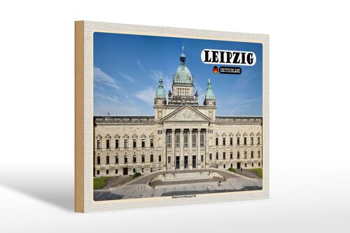 Holzschild Städte Leipzig Bundesverwaltungsgericht 30x20cm