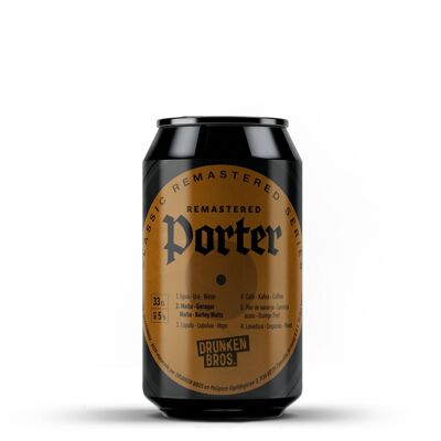 Bière artisanale en canette - Porter remasterisée 5%
