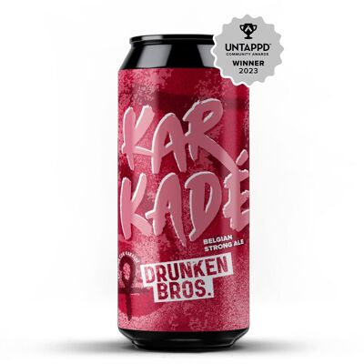 Canned craft beer - Karkadé (Belgian Strong with Karkadé) 7.5%