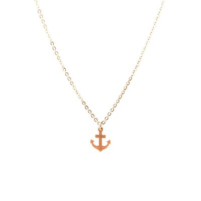 Necklace anchor rose gold