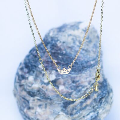 Necklace boat gold