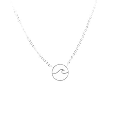 Necklace wave silver