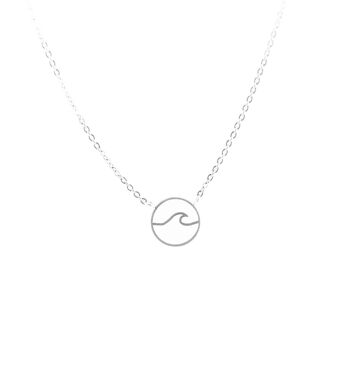 Collier vague argent 1