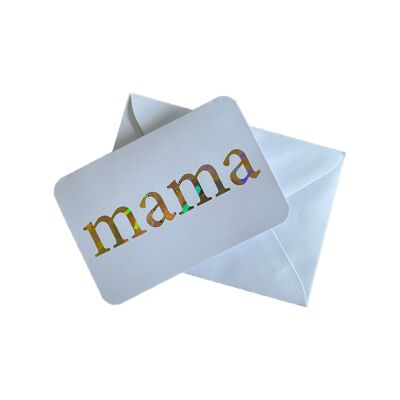 Mother's Day Card - shattered glass foil
