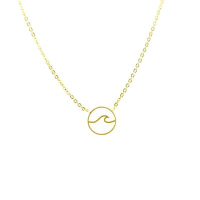 Necklace wave gold