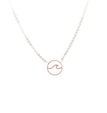 Collier vague or rose 1