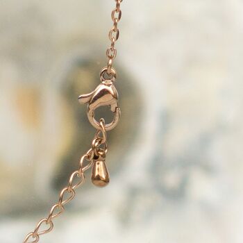 Collier longue vague rosé 2