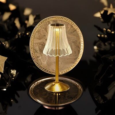 Originale goldene Nachttischlampe - Illa