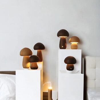 Lampe de Chevet Design Bois - Clavaire 6